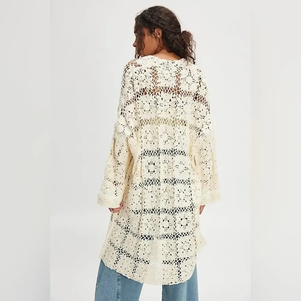 Free People Bali June Crochet Cardigan